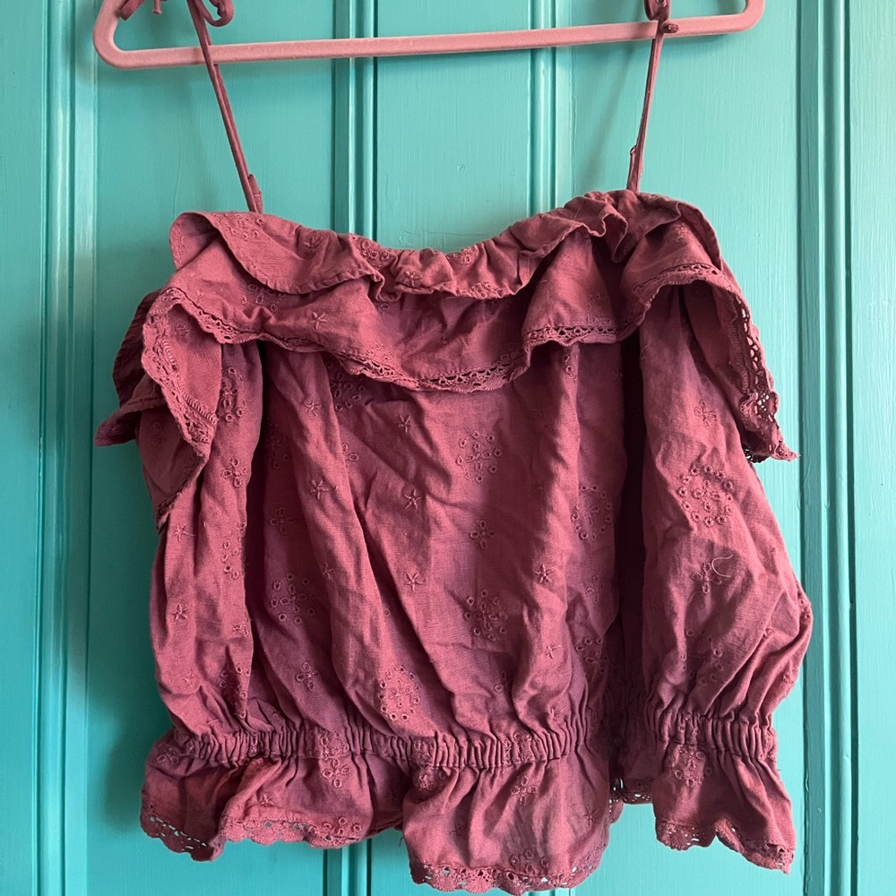 mauve tank top